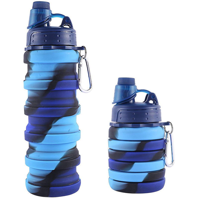 Chicgrowth 17oz Water Bottle Collapsible Silicone Bottle For Sport Travel Camping