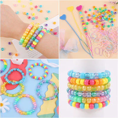 Chicgrowth Pony Hair Beads Plastic Box Kit