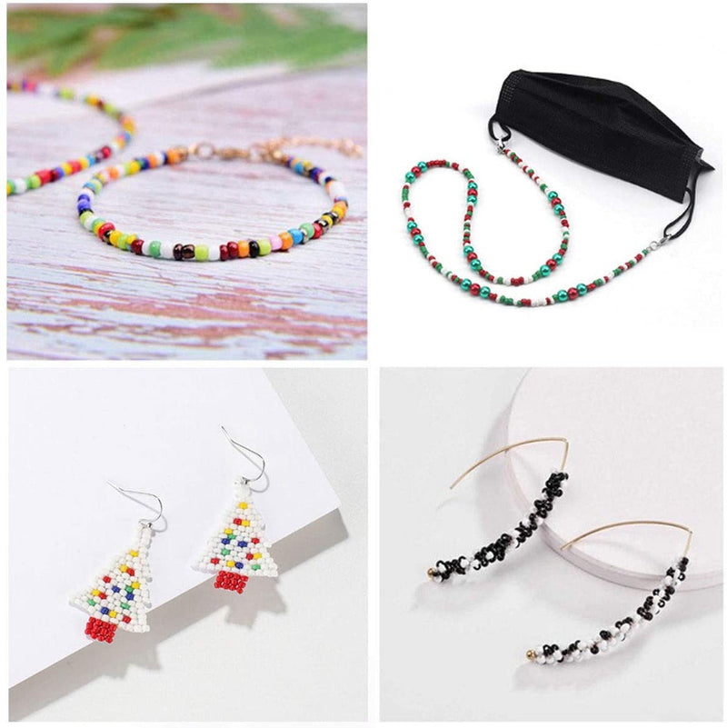 3mm 8/0 Glass Seed Beads Kit B3 Color for DIY Crafting