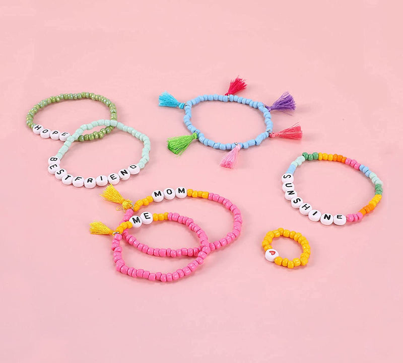 Jewelry Making Kit 4mm Glass Seed Beads for DIY Bracelet Making Kit