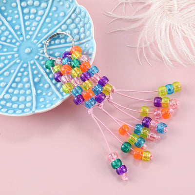 2500+pcs Multicolor Pony Beads Kit in 18 Colors