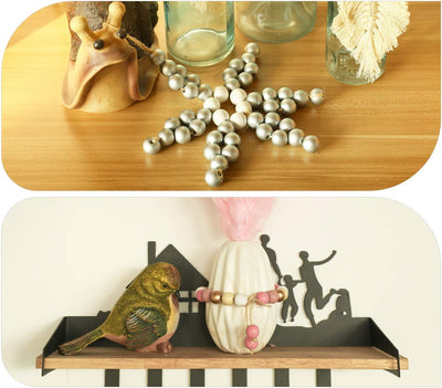 180pcs Craft Wood Round Beads for Crafts, Home Decor