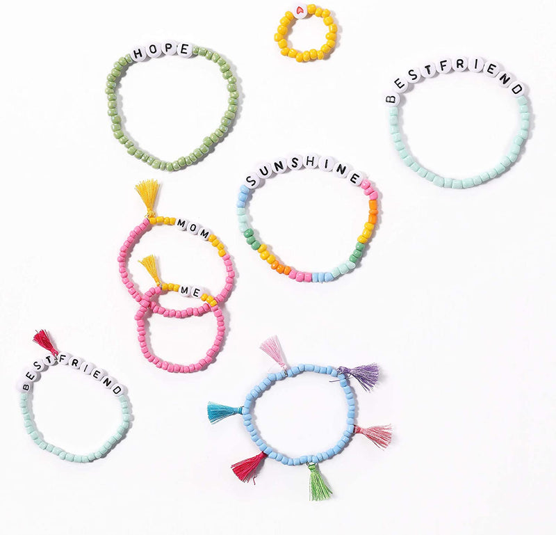 Jewelry Making Kit 4mm Glass Seed Beads for DIY Bracelet Making Kit