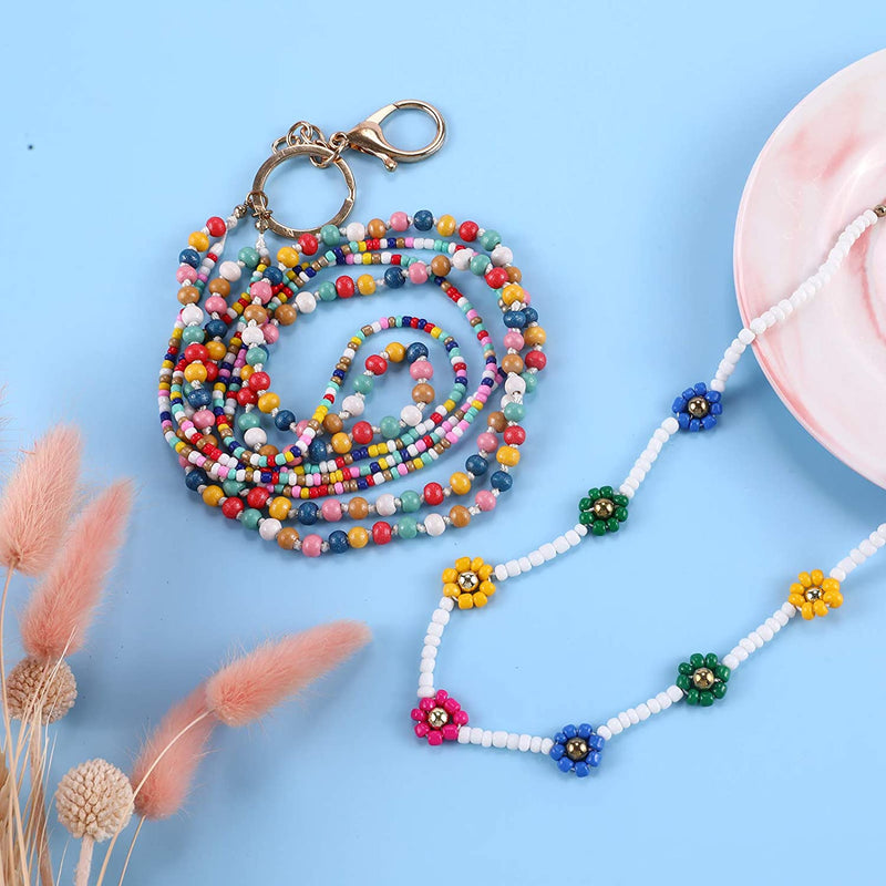 19200pcs 2mm Glass Seed Beads 24 Colors Loose Beads Kit Round Pony Beads