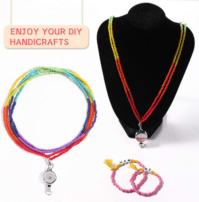 Jewelry Making Kit 4mm Glass Seed Beads for DIY Bracelet Making Kit