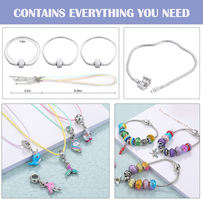 50pcs Charm Bracelet Making Kit