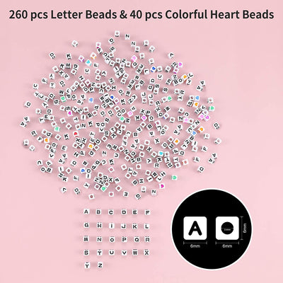 3500+pcs 9mm Rainbow Pony Beads Kit