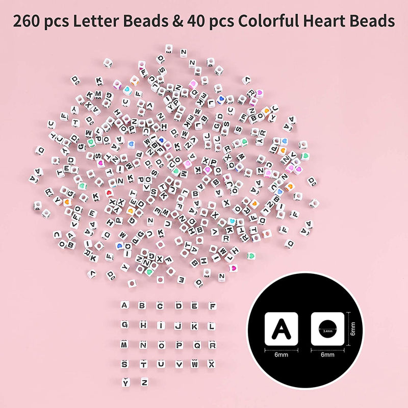 3500+pcs 9mm Rainbow Pony Beads Kit