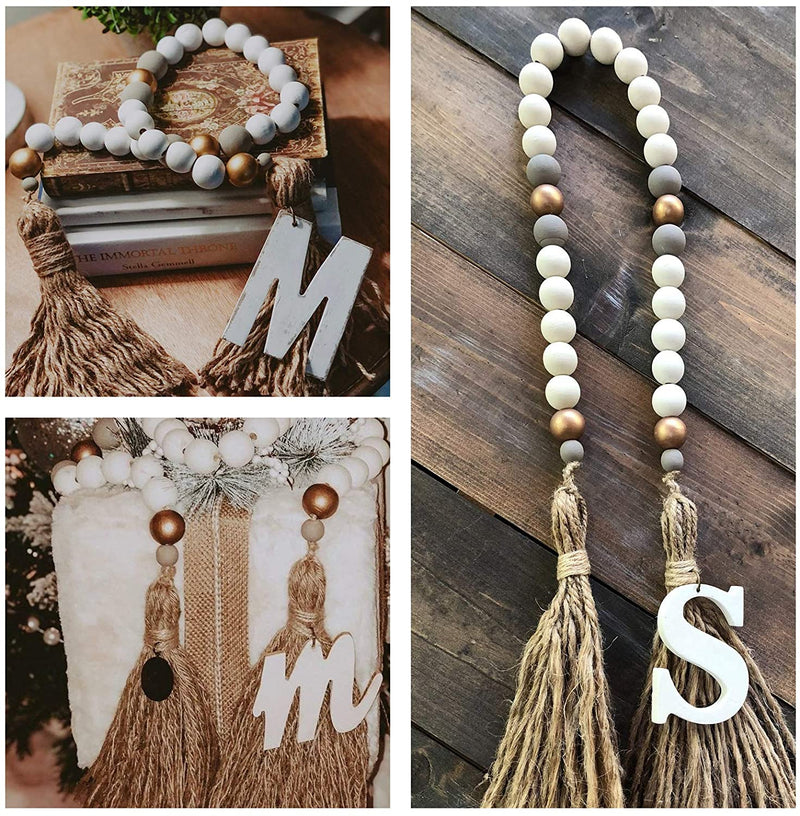 180pcs Polished Color Round Wood Beads for Crafts, DIY Fall Summer Christmas Halloween