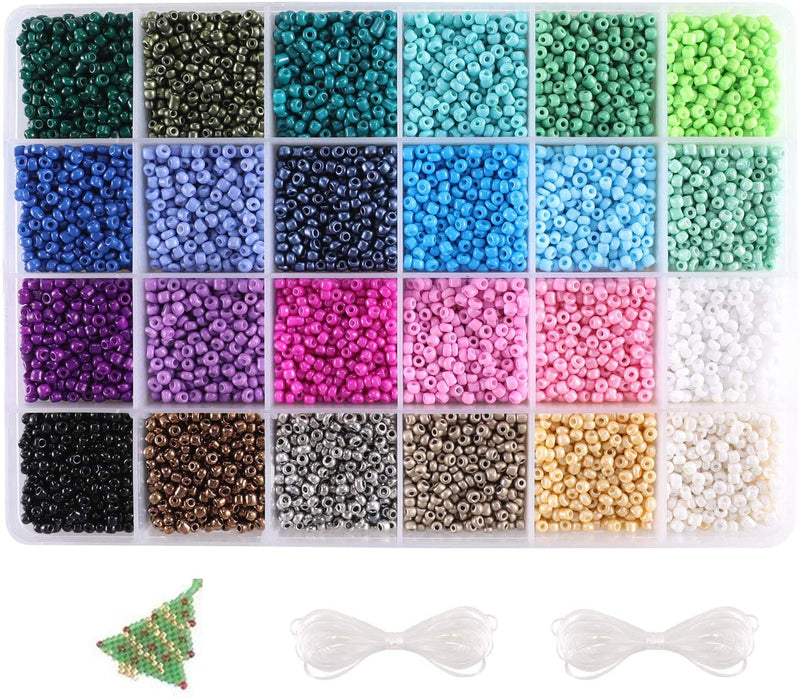 3mm 8/0 Glass Seed Beads Kit B3 Color for DIY Crafting