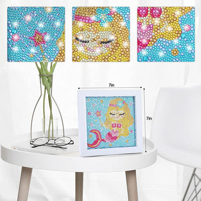 5D Diamond Painting for Kids with Wooden Frame, Mermaid