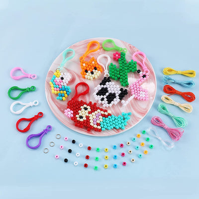 Bead Pets Craft Kits, Mermaid, Panda, Flamingo, Cactus, Fox, Unicorn