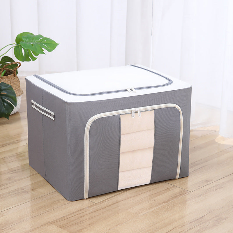 Chicgrowth Storage Bin Fabric Closet Baskets Cube Organizer Gray