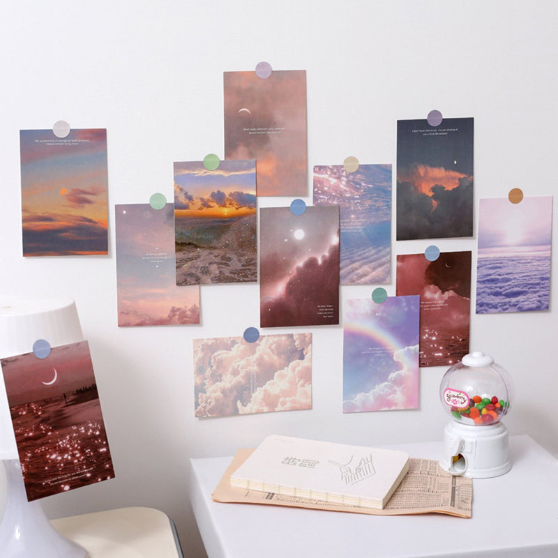 Chicgrowth Post Card Aesthetic Wall Collage Kit Home Decor 60 Pcs Dream Sky
