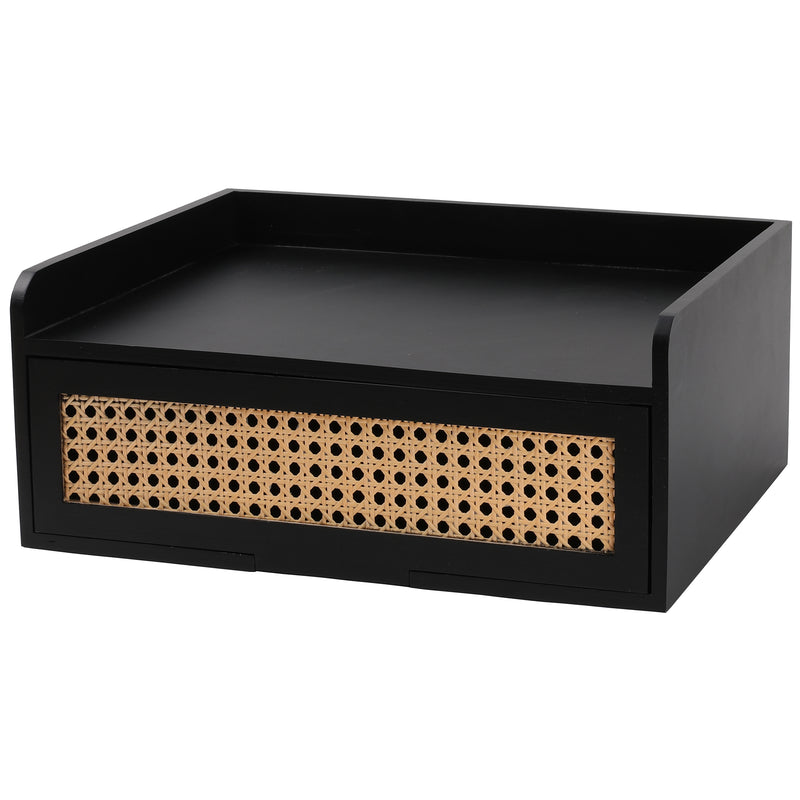 Chicgrowth Floating Shelves Nightstand With Drawer Ratten Side End Table